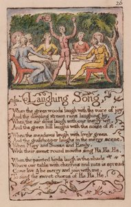 Songs of Innocence and of Experience, Plate 26, Laughing Song (Bentley 15) by William Blake